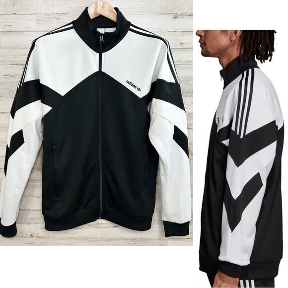 adidas Other - Adidas Palmeston Track Top Jacket Style DJ3460 Men's Size S Black White